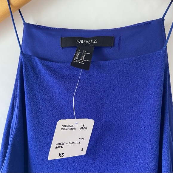 NEW Forever 21 Blue Mini Dress - Picture 4 of 6
